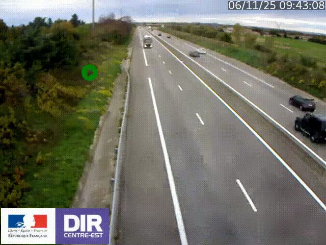 <h2>Webcam sur le contournement de Valence, sur la Nationale 7, à la jonction avec la N532, caméra orientée vers Grenoble</h2>