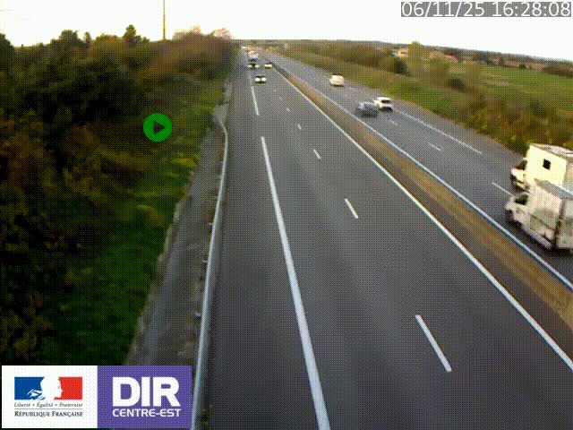 <h2>Webcam sur le contournement de Valence, sur la Nationale 7, à la jonction avec la N532, caméra orientée vers Grenoble</h2>