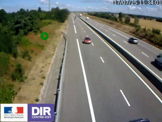 <h2>Webcam sur le contournement de Valence, sur la Nationale 7, à la jonction avec la N532, caméra orientée vers Grenoble</h2>