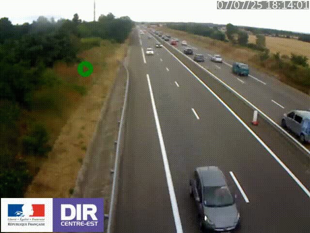 <h2>Webcam sur le contournement de Valence, sur la Nationale 7, à la jonction avec la N532, caméra orientée vers Grenoble</h2>