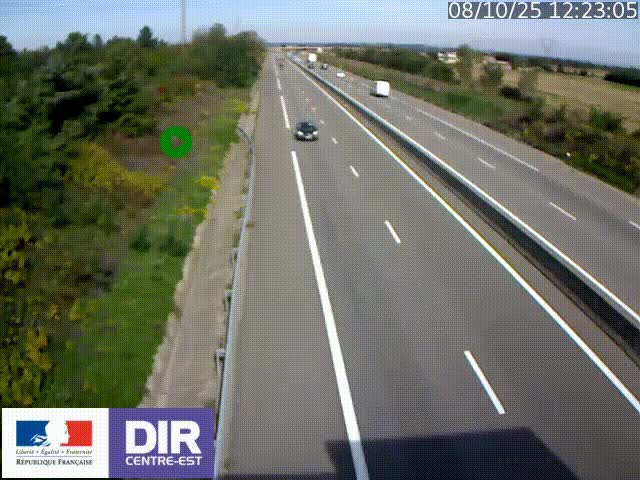 <h2>Webcam sur le contournement de Valence, sur la Nationale 7, à la jonction avec la N532, caméra orientée vers Grenoble</h2>