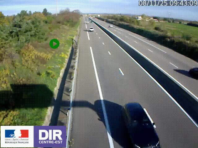 <h2>Webcam sur le contournement de Valence, sur la Nationale 7, à la jonction avec la N532, caméra orientée vers Grenoble</h2>
