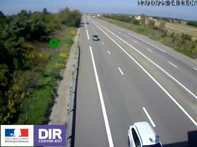 <h2>Webcam sur le contournement de Valence, sur la Nationale 7, à la jonction avec la N532, caméra orientée vers Grenoble</h2>