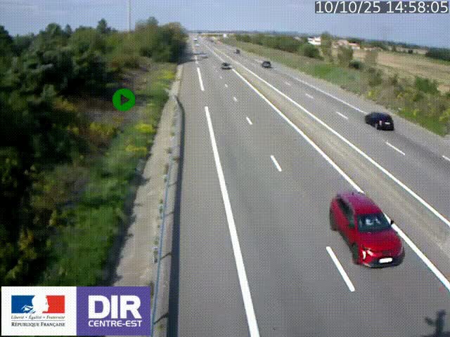 <h2>Webcam sur le contournement de Valence, sur la Nationale 7, à la jonction avec la N532, caméra orientée vers Grenoble</h2>