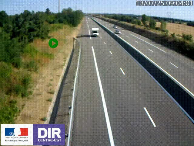 <h2>Webcam sur le contournement de Valence, sur la Nationale 7, à la jonction avec la N532, caméra orientée vers Grenoble</h2>