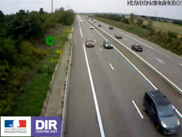 <h2>Webcam sur le contournement de Valence, sur la Nationale 7, à la jonction avec la N532, caméra orientée vers Grenoble</h2>