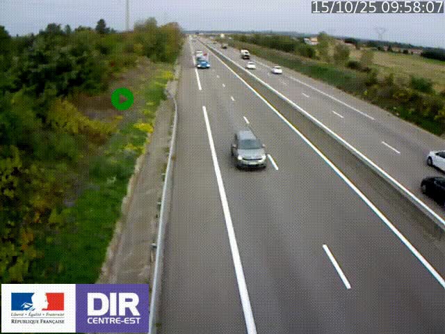 <h2>Webcam sur le contournement de Valence, sur la Nationale 7, à la jonction avec la N532, caméra orientée vers Grenoble</h2>