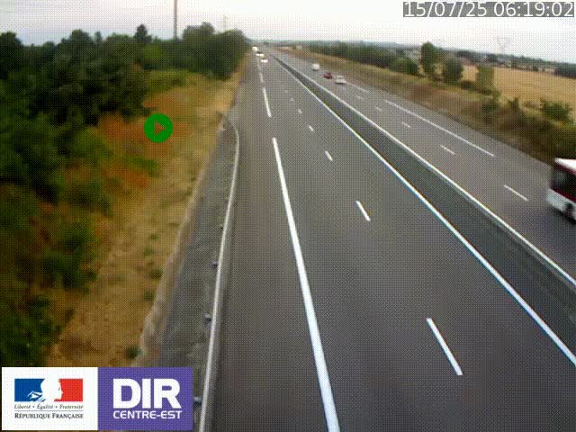 <h2>Webcam sur le contournement de Valence, sur la Nationale 7, à la jonction avec la N532, caméra orientée vers Grenoble</h2>