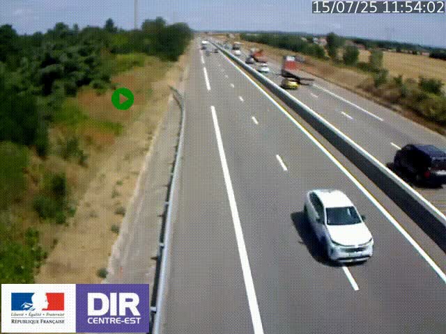 <h2>Webcam sur le contournement de Valence, sur la Nationale 7, à la jonction avec la N532, caméra orientée vers Grenoble</h2>
