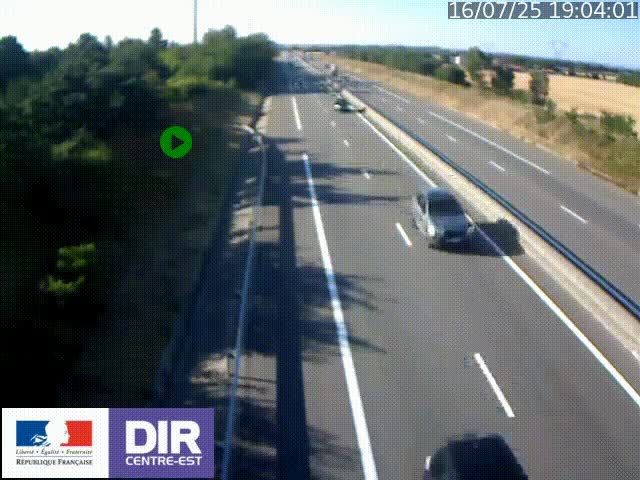 <h2>Webcam sur le contournement de Valence, sur la Nationale 7, à la jonction avec la N532, caméra orientée vers Grenoble</h2>