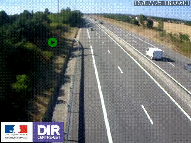 <h2>Webcam sur le contournement de Valence, sur la Nationale 7, à la jonction avec la N532, caméra orientée vers Grenoble</h2>