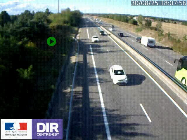 <h2>Webcam sur le contournement de Valence, sur la Nationale 7, à la jonction avec la N532, caméra orientée vers Grenoble</h2>