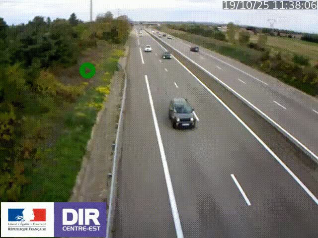 <h2>Webcam sur le contournement de Valence, sur la Nationale 7, à la jonction avec la N532, caméra orientée vers Grenoble</h2>