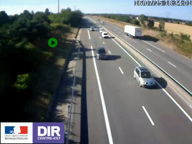 <h2>Webcam sur le contournement de Valence, sur la Nationale 7, à la jonction avec la N532, caméra orientée vers Grenoble</h2>