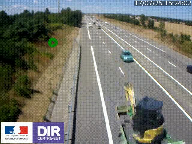 <h2>Webcam sur le contournement de Valence, sur la Nationale 7, à la jonction avec la N532, caméra orientée vers Grenoble</h2>
