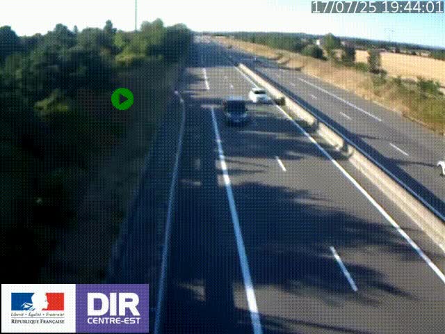<h2>Webcam sur le contournement de Valence, sur la Nationale 7, à la jonction avec la N532, caméra orientée vers Grenoble</h2>