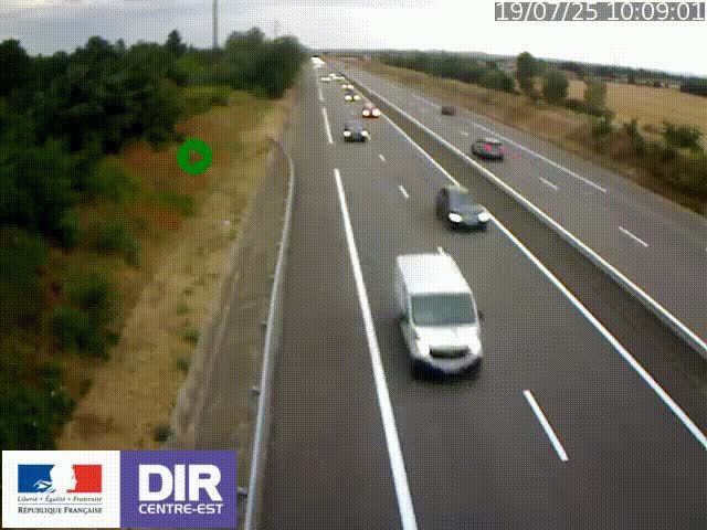 <h2>Webcam sur le contournement de Valence, sur la Nationale 7, à la jonction avec la N532, caméra orientée vers Grenoble</h2>