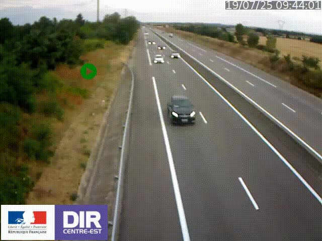<h2>Webcam sur le contournement de Valence, sur la Nationale 7, à la jonction avec la N532, caméra orientée vers Grenoble</h2>