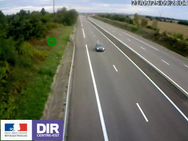 <h2>Webcam sur le contournement de Valence, sur la Nationale 7, à la jonction avec la N532, caméra orientée vers Grenoble</h2>