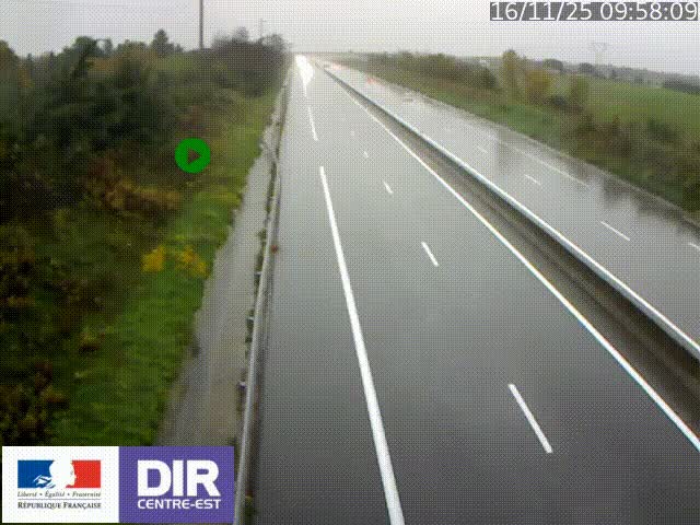 Webcam sur le contournement de Valence, sur la Nationale 7, à la jonction avec la N532, caméra orientée vers Grenoble