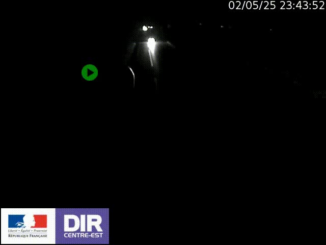 Webcam sur le contournement de Valence, sur la Nationale 7, à la jonction avec la N532, caméra orientée vers Grenoble