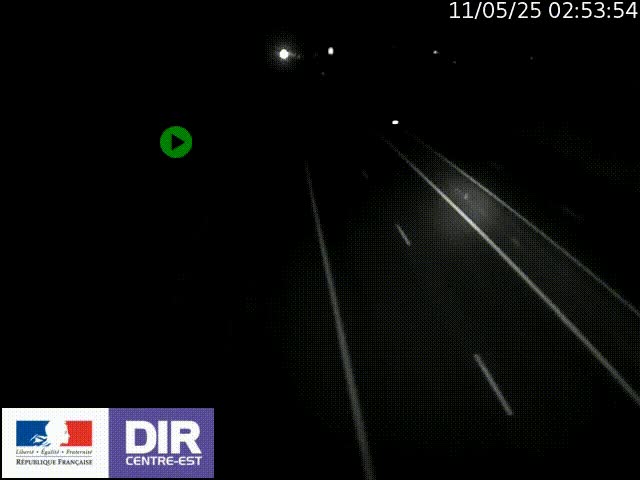 Webcam sur le contournement de Valence, sur la Nationale 7, à la jonction avec la N532, caméra orientée vers Grenoble