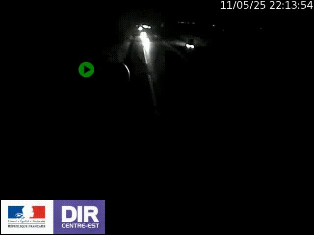 Webcam sur le contournement de Valence, sur la Nationale 7, à la jonction avec la N532, caméra orientée vers Grenoble