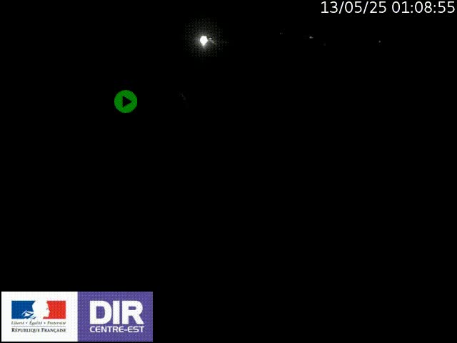 Webcam sur le contournement de Valence, sur la Nationale 7, à la jonction avec la N532, caméra orientée vers Grenoble