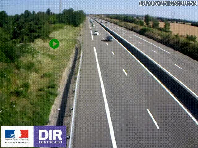 <h2>Webcam sur le contournement de Valence, sur la Nationale 7, à la jonction avec la N532, caméra orientée vers Grenoble</h2>