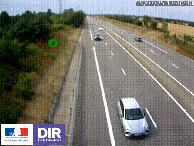 <h2>Webcam sur le contournement de Valence, sur la Nationale 7, à la jonction avec la N532, caméra orientée vers Grenoble</h2>