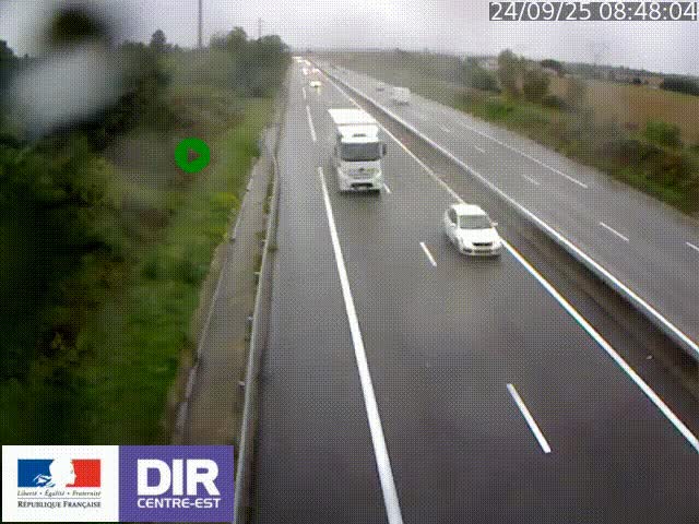 <h2>Webcam sur le contournement de Valence, sur la Nationale 7, à la jonction avec la N532, caméra orientée vers Grenoble</h2>