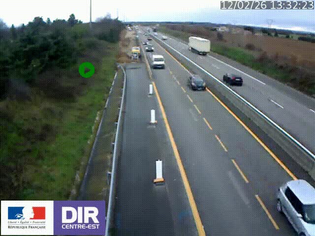 <h2>Webcam sur le contournement de Valence, sur la Nationale 7, à la jonction avec la N532, caméra orientée vers Grenoble</h2>