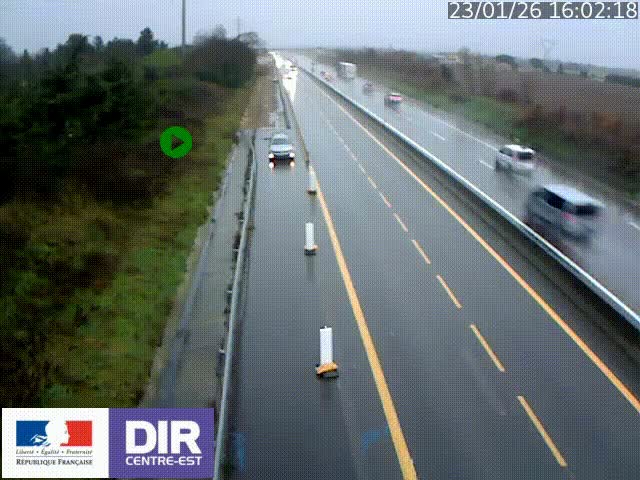 <h2>Webcam sur le contournement de Valence, sur la Nationale 7, à la jonction avec la N532, caméra orientée vers Grenoble</h2>