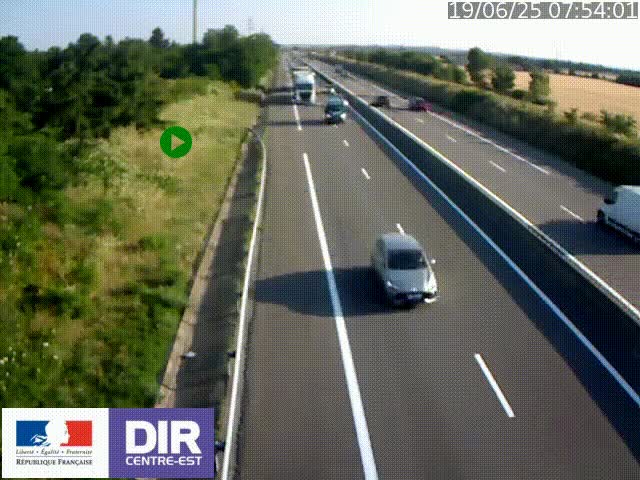 <h2>Webcam sur le contournement de Valence, sur la Nationale 7, à la jonction avec la N532, caméra orientée vers Grenoble</h2>