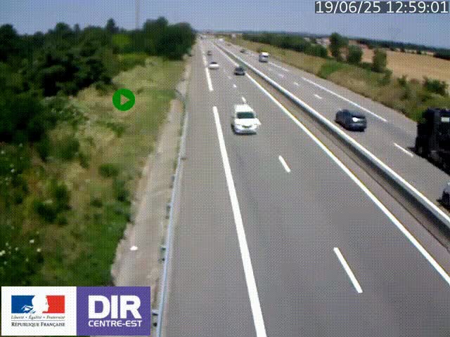 <h2>Webcam sur le contournement de Valence, sur la Nationale 7, à la jonction avec la N532, caméra orientée vers Grenoble</h2>