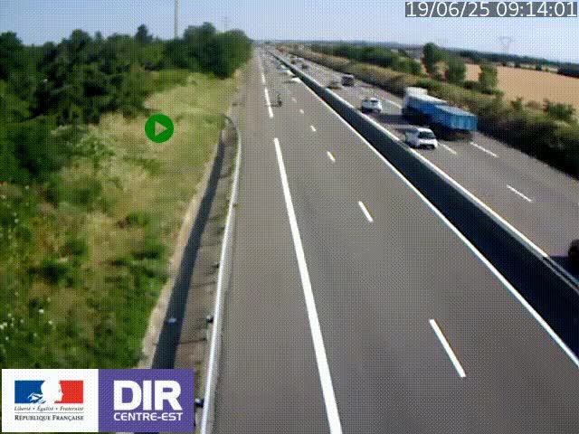 <h2>Webcam sur le contournement de Valence, sur la Nationale 7, à la jonction avec la N532, caméra orientée vers Grenoble</h2>