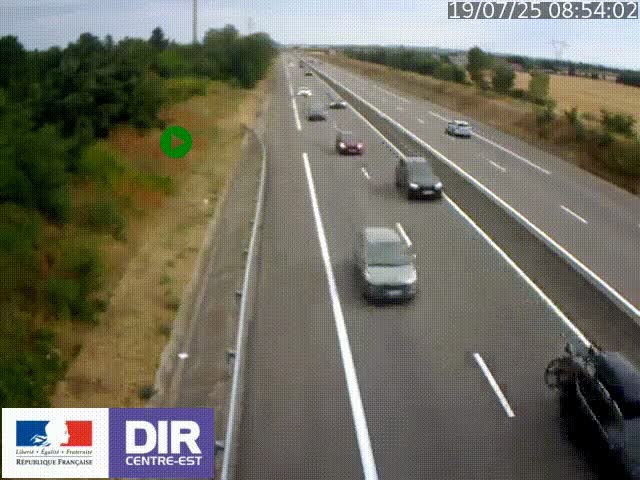 <h2>Webcam sur le contournement de Valence, sur la Nationale 7, à la jonction avec la N532, caméra orientée vers Grenoble</h2>