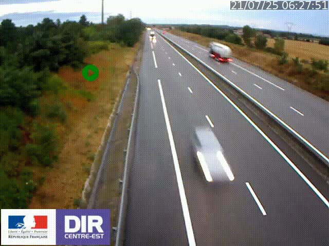 <h2>Webcam sur le contournement de Valence, sur la Nationale 7, à la jonction avec la N532, caméra orientée vers Grenoble</h2>