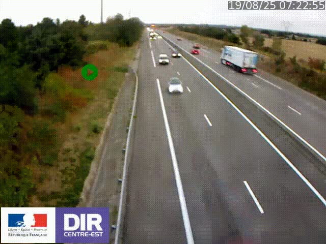 <h2>Webcam sur le contournement de Valence, sur la Nationale 7, à la jonction avec la N532, caméra orientée vers Grenoble</h2>