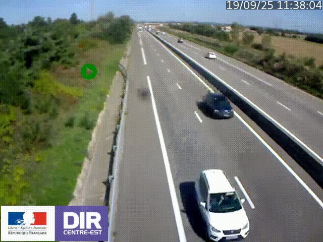<h2>Webcam sur le contournement de Valence, sur la Nationale 7, à la jonction avec la N532, caméra orientée vers Grenoble</h2>