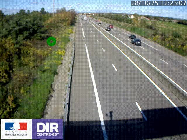 <h2>Webcam sur le contournement de Valence, sur la Nationale 7, à la jonction avec la N532, caméra orientée vers Grenoble</h2>