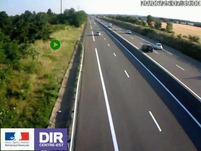 <h2>Webcam sur le contournement de Valence, sur la Nationale 7, à la jonction avec la N532, caméra orientée vers Grenoble</h2>