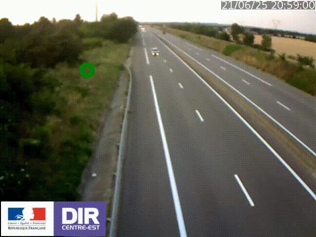 <h2>Webcam sur le contournement de Valence, sur la Nationale 7, à la jonction avec la N532, caméra orientée vers Grenoble</h2>