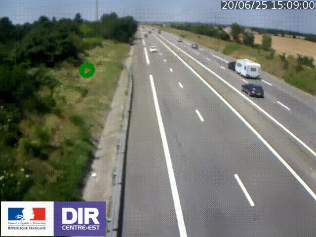 <h2>Webcam sur le contournement de Valence, sur la Nationale 7, à la jonction avec la N532, caméra orientée vers Grenoble</h2>