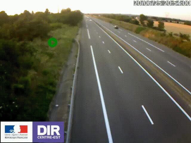 <h2>Webcam sur le contournement de Valence, sur la Nationale 7, à la jonction avec la N532, caméra orientée vers Grenoble</h2>
