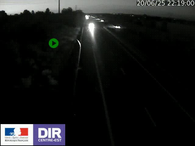 <h2>Webcam sur le contournement de Valence, sur la Nationale 7, à la jonction avec la N532, caméra orientée vers Grenoble</h2>