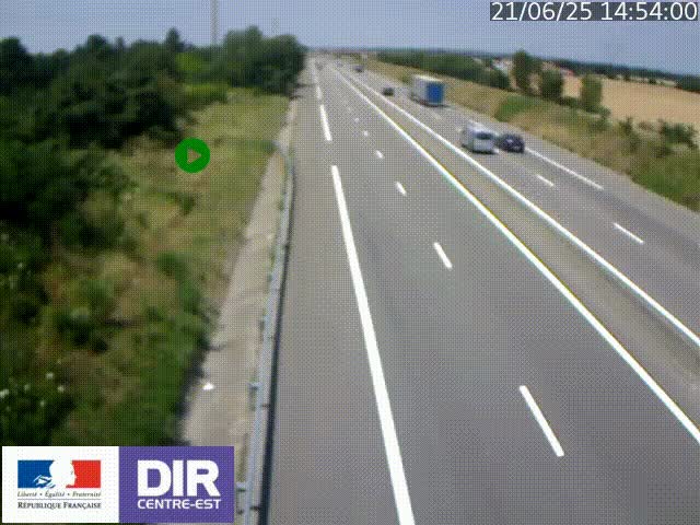 <h2>Webcam sur le contournement de Valence, sur la Nationale 7, à la jonction avec la N532, caméra orientée vers Grenoble</h2>