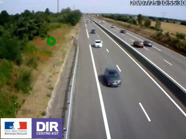 <h2>Webcam sur le contournement de Valence, sur la Nationale 7, à la jonction avec la N532, caméra orientée vers Grenoble</h2>