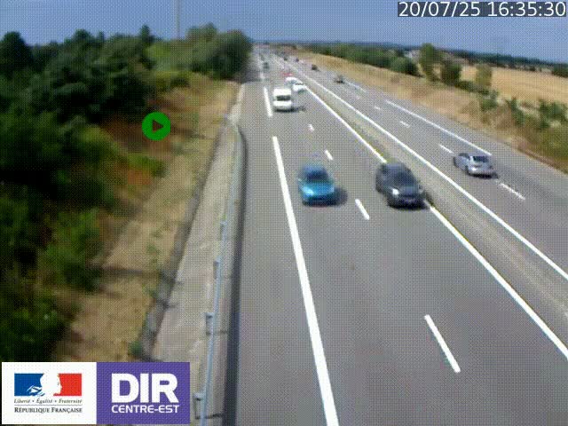 <h2>Webcam sur le contournement de Valence, sur la Nationale 7, à la jonction avec la N532, caméra orientée vers Grenoble</h2>