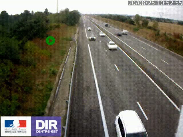 <h2>Webcam sur le contournement de Valence, sur la Nationale 7, à la jonction avec la N532, caméra orientée vers Grenoble</h2>